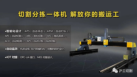 UG环球官方网站全自动等离子切割分拣一体机