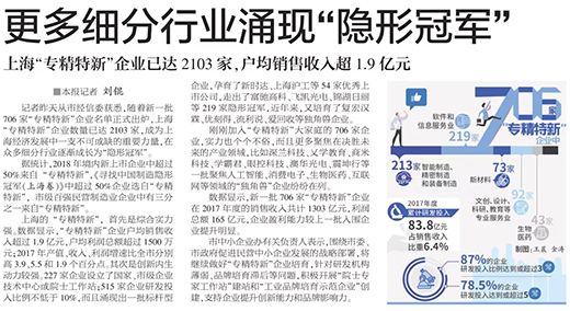 权威官媒《解放日报》点赞上G环球官方网站：优秀上市公司，上海“专精特新”标杆型企业